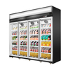 Top-mounted Unit Refrigerated And Frozen Display Cabinet-black