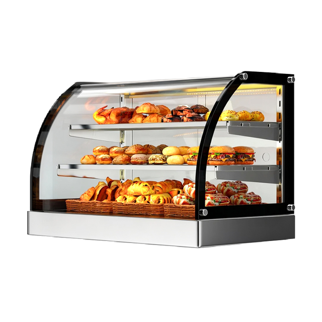 Countertop Curved Glass Warming Cabinet-Rounded model