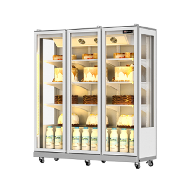 Three-sided Glass Cake And Flower Cabinet