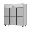 Commercial Stainless Steel Six-door Dual-temperature Freezer